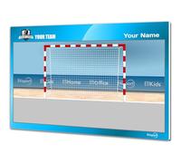 Tableau Tactique pour l'entraîneur de Gardien DE Hand. Double Face pour marqueur effaçable à Sec. PERSONNALISÉ avec Couleur, Badge ou Logo, nom et Club. (Standard)