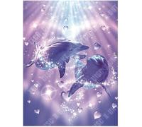 Tableau - TD® - 5D Peinture Diamant - Rond - 30x40cm - Décoration Animaux