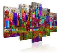 Tableau The City of Expression-Taille L 200 x H 100 cm Imprimé