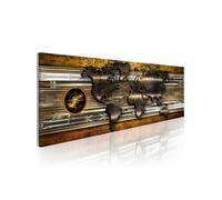 Tableau The Golden Map-Taille L 135 x H 45 cm