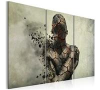 Tableau The man of stone triptych-Taille L 120 x H 80 cm Imprimé