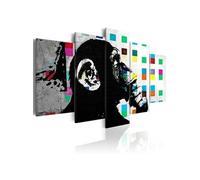 Tableau The Thinker Monkey (Banksy)-Taille L 100 x H 50 cm