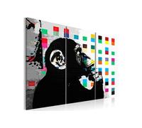 Tableau The Thinker Monkey by Banksy-Taille L 120 x H 80 cm Imprimé