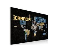 Tableau - The World is not enough - Triptych - 90x60 Artgeist (9851) Multicolore G