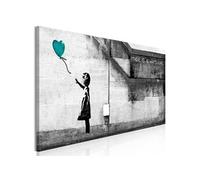 Tableau "There is Always Hope Narrow Turquoise" 45 x 135 cm