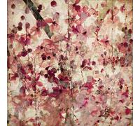 Tableau toile Art Vintage Rose Beige Vert 50x50 DD123299 Tableau toile