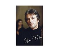 Tableau Toile Decoration sans Cadre Alain Delon 60x90cm