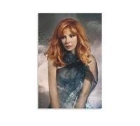 Tableau Toile Decoration sans Cadre Mylène Farmer Affiche Décoration Salon Chambre Peinture 60x90cm