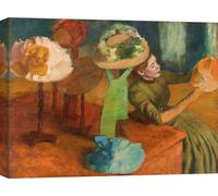Tableau toile - Edgar Degas, La boutique du modiste - 70x50 cm