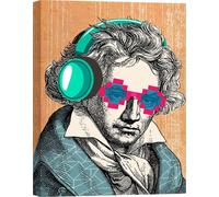 Tableau toile Pop Art - Matt Spencer, Ludwig van Beethoven - 70x100 cm