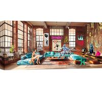 Tableau toile, Pop Art, Style Urgan - Gerard Madau - Surrealoft, Attitude - 120x60 cm