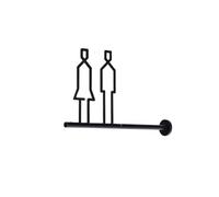 Tableau Toilette Signalisation Créative 3D For Toilettes Publiques, For Hommes Et Femmes, Suspendus Sur Le Côté, WC(Color-01)