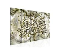 Tableau Tree and Waves (5 Parts) Green-Taille L 200 x H 80 cm