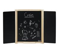 Tableau triptyque en bois Jeujura Noir 46x4x59 cm