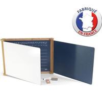 Tableau Triptyque en Bois JEUJURA - Teinté Chene 59 x 46 cms