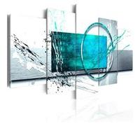 Tableau Turquoise Expression-Taille L 200 x H 100 cm Imprimé G