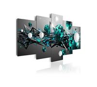 Tableau Turquoise Solar System-Taille L 100 x H 50 cm