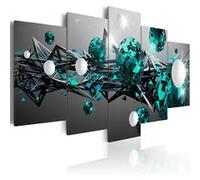 Tableau Turquoise Solar System-Taille L 200 x H 100 cm