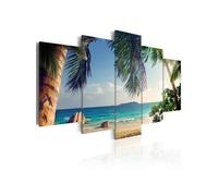 Tableau Under palm trees-Taille L 100 x H 50 cm