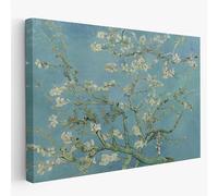 Tableau Van Gogh Amande Reproduction artistique - Tableau sur toile prêt à accrocher avec kit de montage inclus décoration maison et bureau - 50 x 70 cm