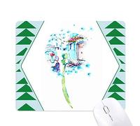 tableau vase aquarelle pissenlit cabine de peinture tapis de souris green pine tree tapis en caoutchouc