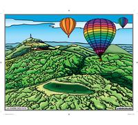 Tableau Velours À Colorier Chaîne Des Puys