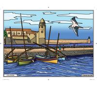 Tableau Velours À Colorier Collioure