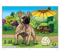 Tableau Velours à colorier Le Bouledogue français