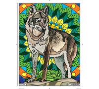 Tableau Velours À Colorier Le Loup