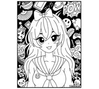 Tableau Velours À Colorier Le Manga