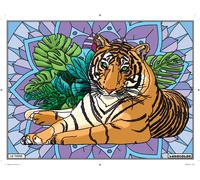 Tableau Velours À Colorier Le Tigre