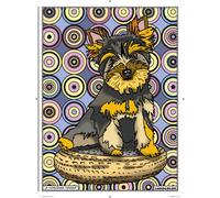 Tableau Velours À Colorier Le Yorkshire Terrier