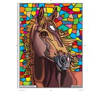 Tableau Velours À Colorier Portrait De Cheval