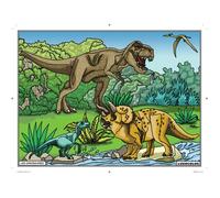 Tableau Velours à colorier Pour enfant Les Dinosaures
