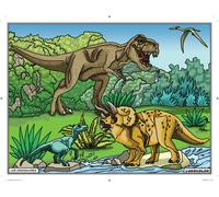 Tableau Velours À Colorier Pour Enfant Les Dinosaures