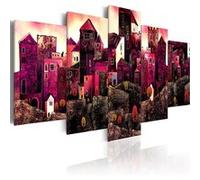 Tableau Ville de rêves-Taille L 100 x H 50 cm