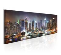 Tableau Villes White reflections in New York 135x45 cm - Tableau deco