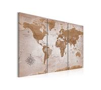 Tableau Vintage Map: Oriental Travels-Taille L 120 x H 80 cm Imprimé G