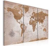 Tableau Vintage Map: Oriental Travels-Taille L 90 x H 60 cm Imprimé G