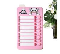 Tableau visuel de l'horaire quotidien - Tableau de liste de contrôle quotidien 11,8 x 6,5 cm, tableaus de tâches visuel pour garçons, filles, frères et sœurs, maison, salle de classe, appartement, éco