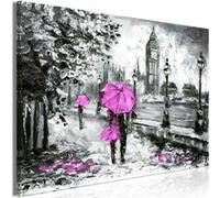 Tableau Imprimé "Walk in London Wide Pink" 60 x 90 cm Multicolore G