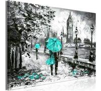 Tableau - Walk in London (1 Part) Wide Turquoise - 90x60 (10426)