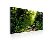 Tableau Imprimé "Waterfall in the Forest" 80 x 120 cm Multicolore G