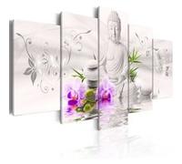 Tableau White Buddha-Taille L 100 x H 50 cm Imprimé G