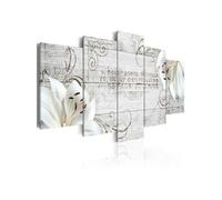 Tableau White lilies on wood-Taille L 200 x H 100 cm