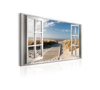 Tableau - Window: View of the Beach - 90x60 Artgeist (10665)