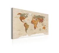 Tableau - World Map: Beige Chic - 90x60 (10832)