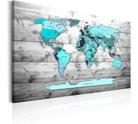 Tableau - World Map: Blue World - 90x60 Artgeist (10840)