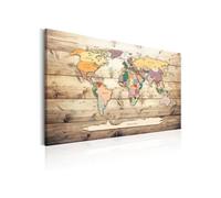 Tableau - World Map: Colourful Continents - 60x40 Artgeist (10851)