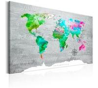 Tableau - World Map: Green Paradise - 120x80 Artgeist (10872)
